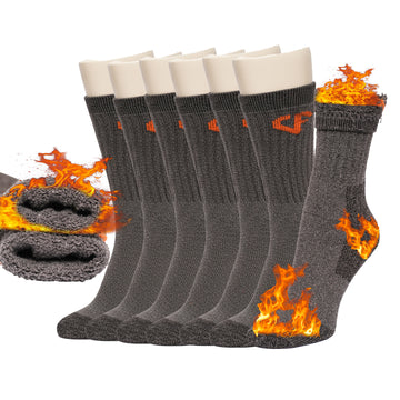 Men’s & Women’s Thermal Crew Socks - Soft, Thick & Heat Retaining Winter Socks