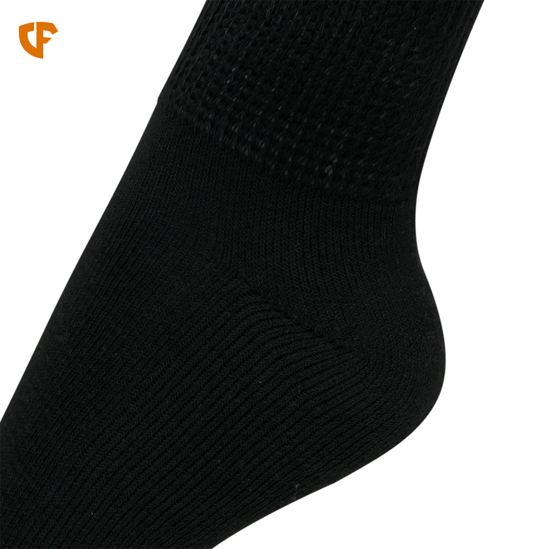 Diabetic Quarter Socks for Men & Women - Black