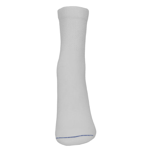 White Diabetic Crew Socks – Non-Binding, for Sensitive Feet