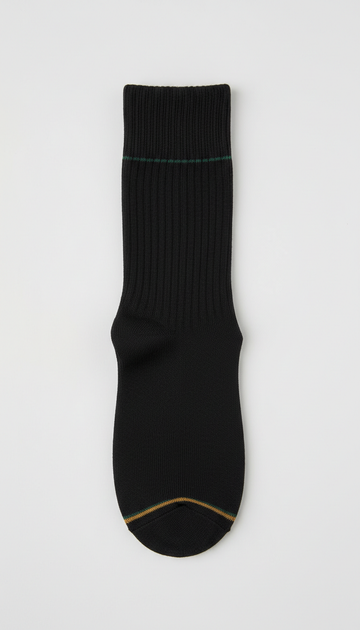 Combed Cotton Crew Sock in Ink