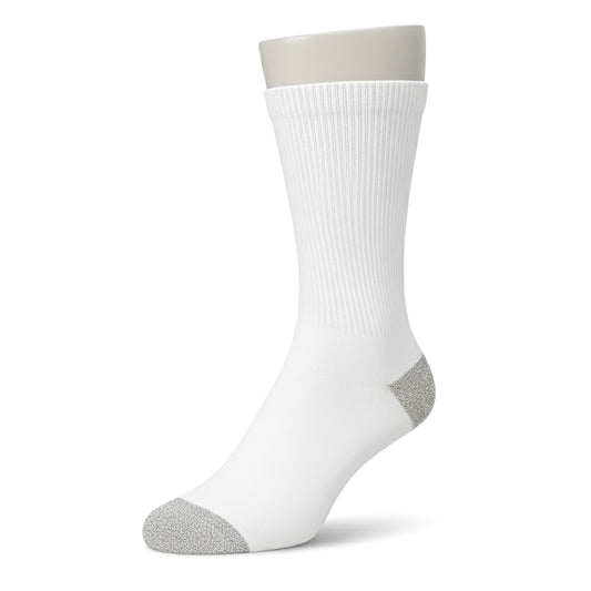 Unisex Crew Sports Socks — Athletic Socks for Running, Gym Training & Everyday Comfort — White
